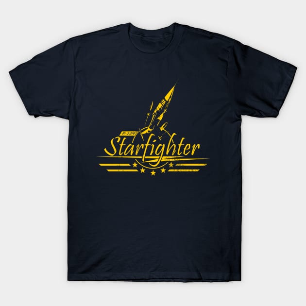 F-104 Starfighter (distressed) T-Shirt by TCP